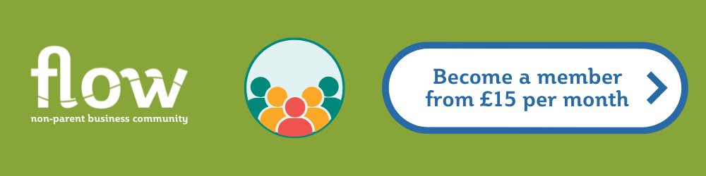 A green tile with the Flow logo on the left and a button on the right which says Become a member from £15 per month